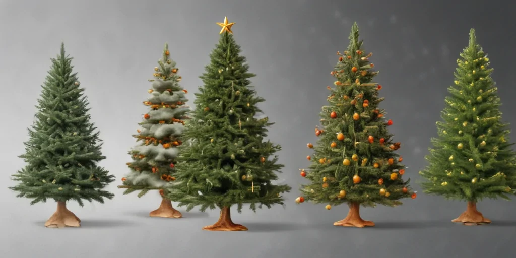 christmas trees transparent background