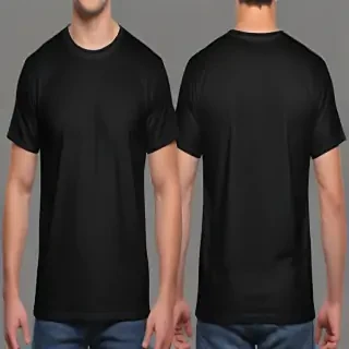 black mockup t shirt