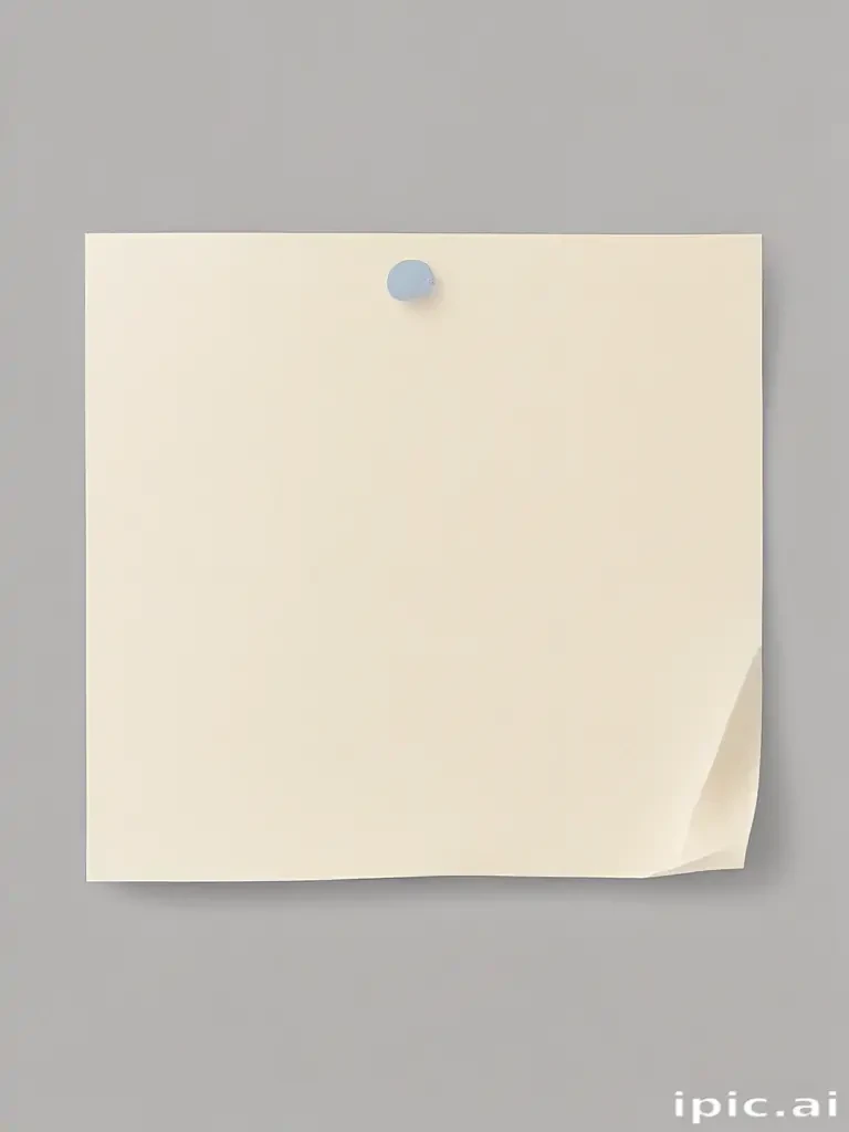 sticky note with transparent background