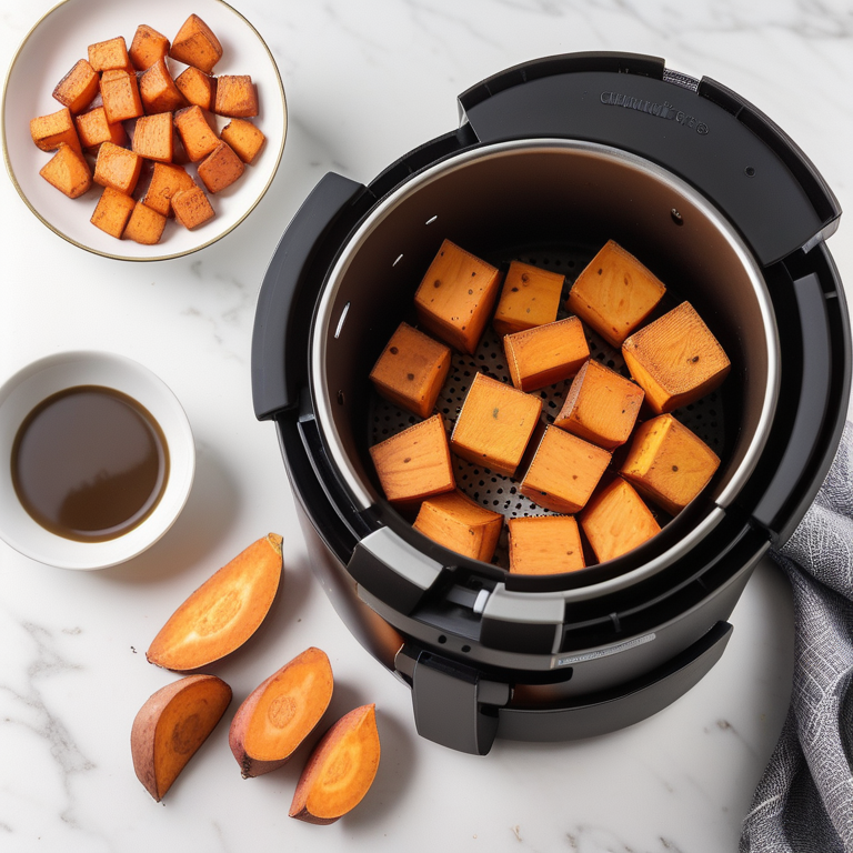 sweet potato chunks air fryer