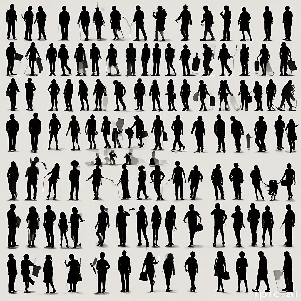 people silhouettes