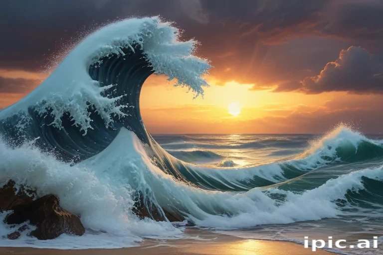 great wave wallpaper