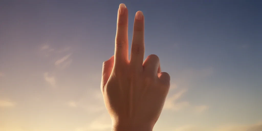 middle finger background