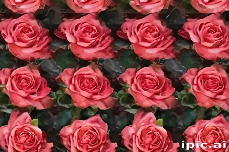 roses in background