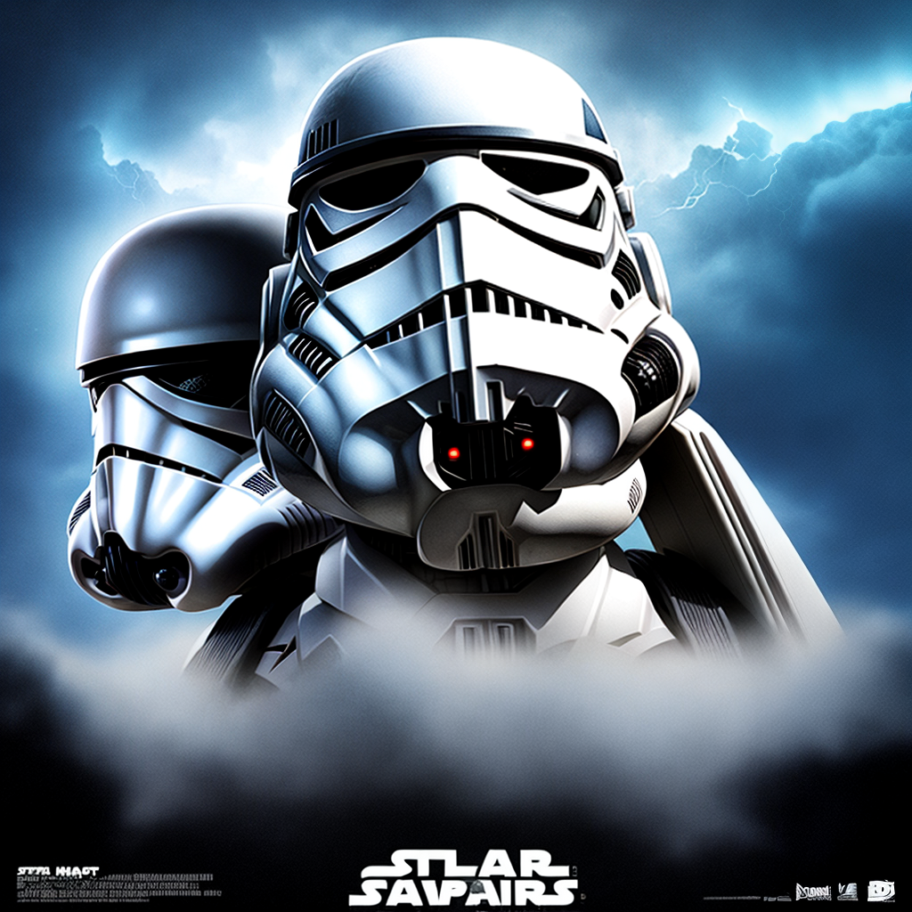 storm trooper sci fi movie poster art