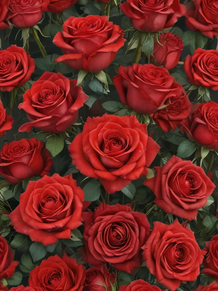red roses aesthetic