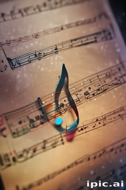 transparent music notes