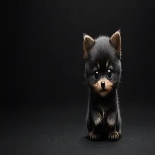 black wallpaper cute