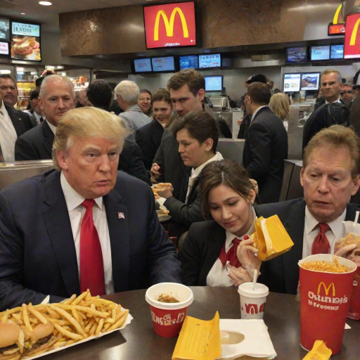 donald trump at mcdonalds