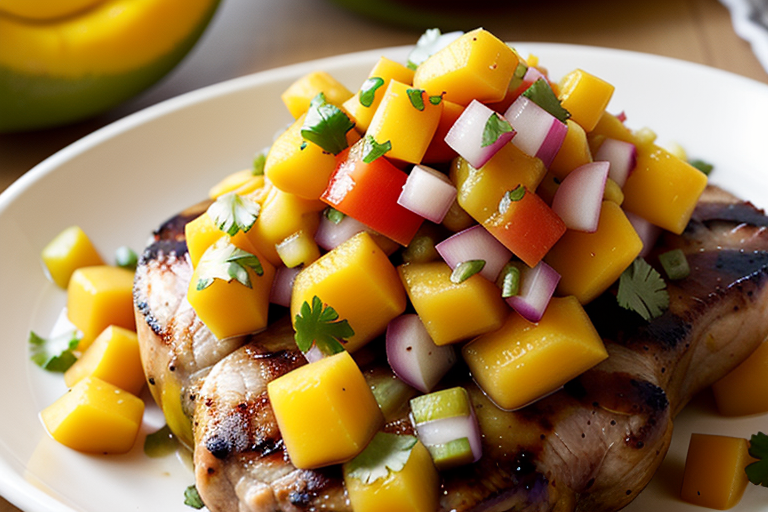 mango salsa with pork chops