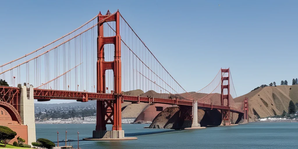 clipart golden gate bridge