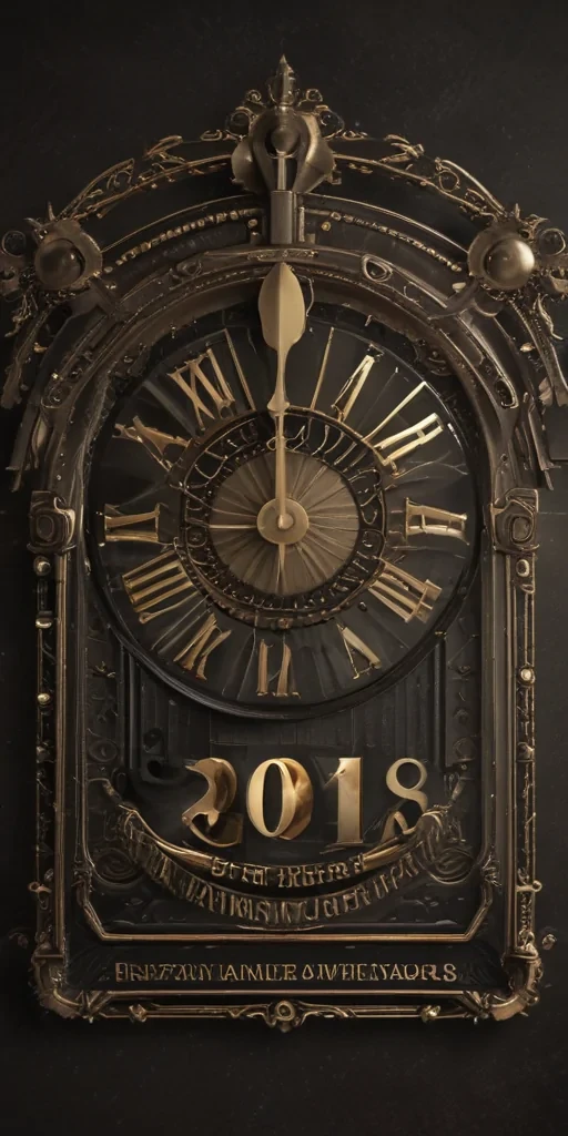 happy new year vintage
