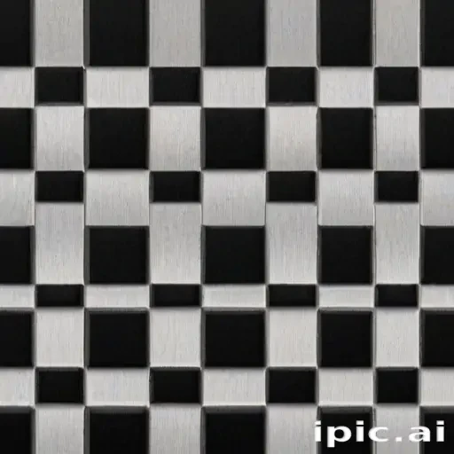 black checkered background