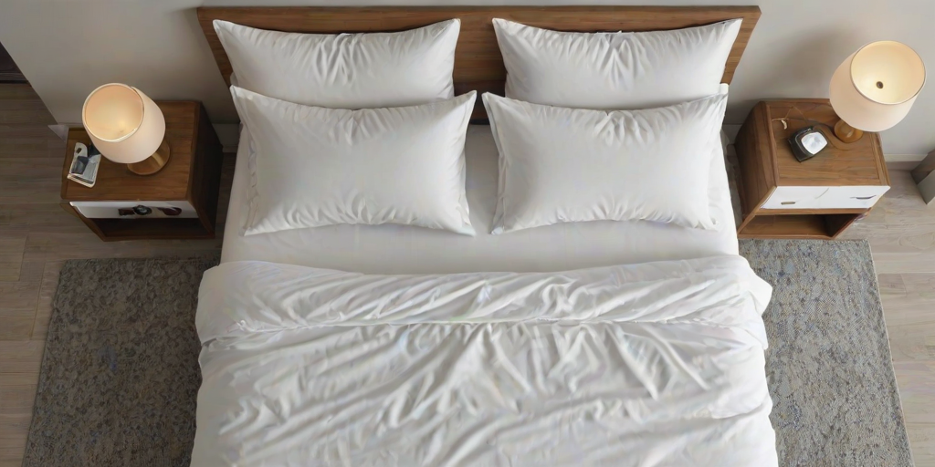 bed top view