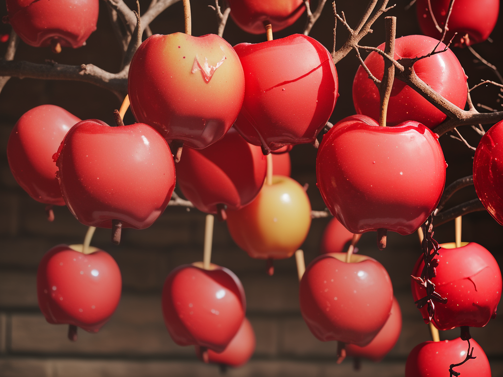 red candied apples near me