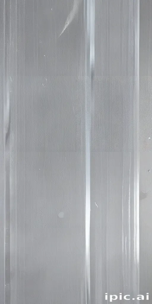 Translucent Plastic Sheet with Subtle Textures and Patterns Under Light