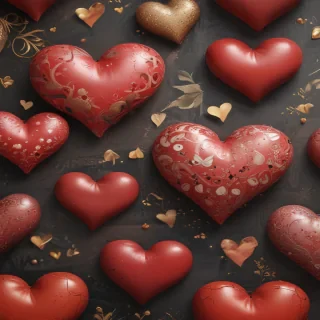 aesthetic hearts wallpaper