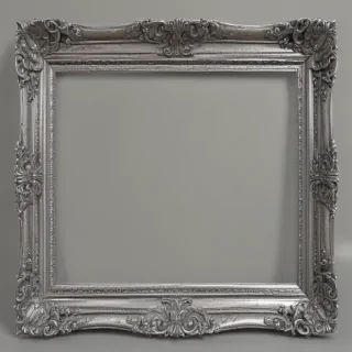 silver picture frame png