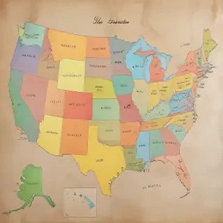 map of the usa states