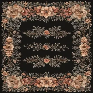 floral borders clipart