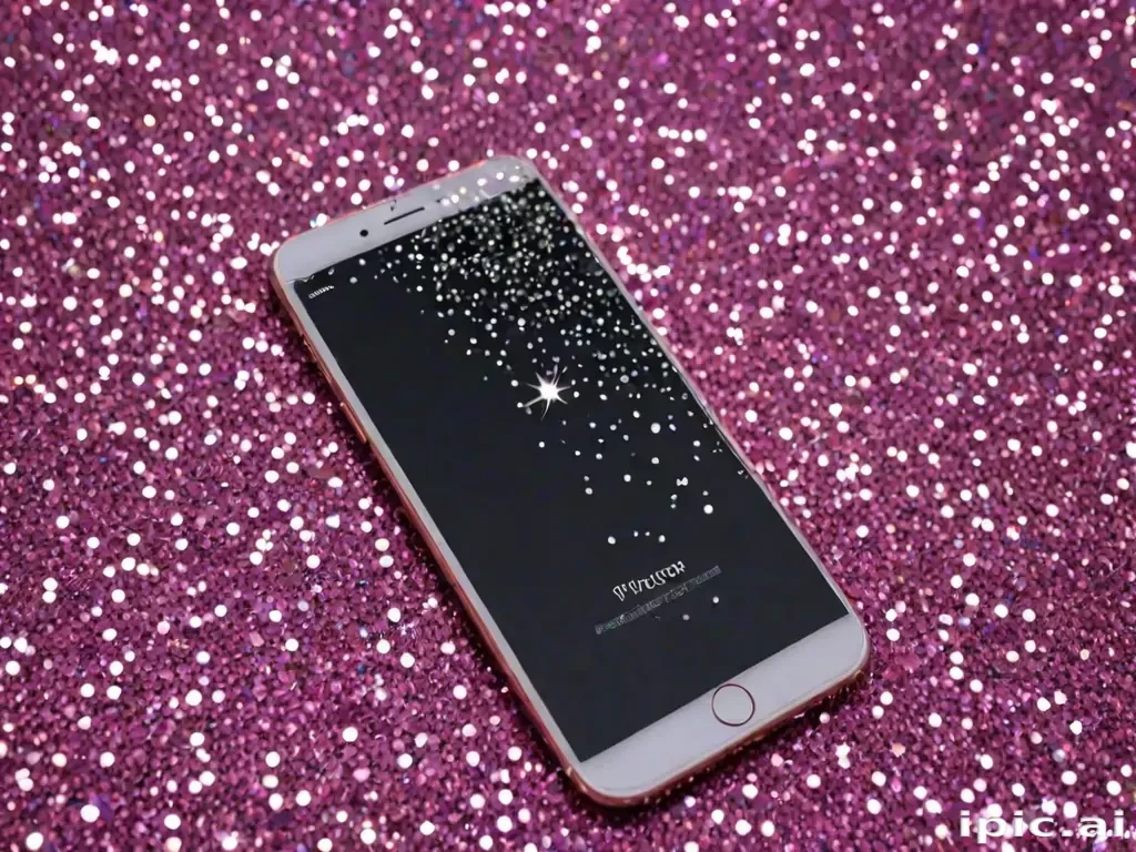 sparkly iphone background