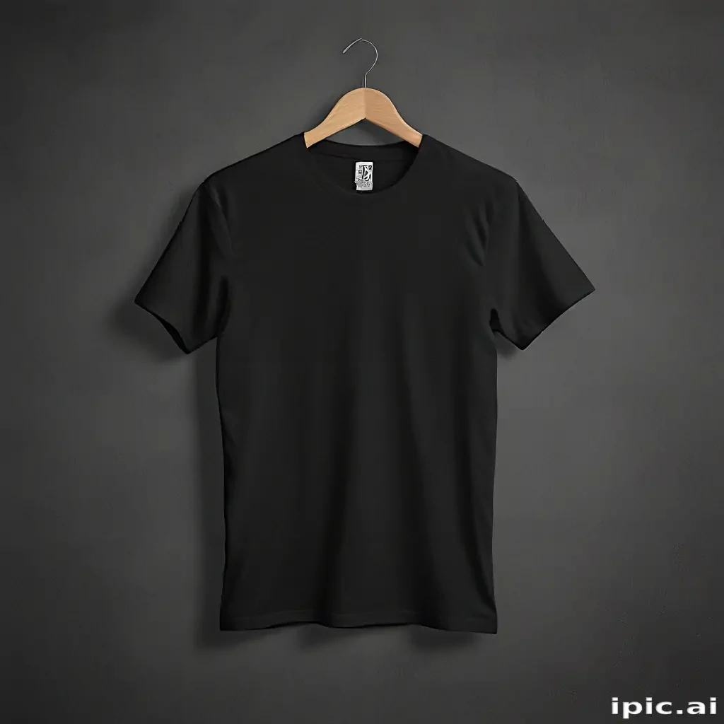 black t shirt mockup