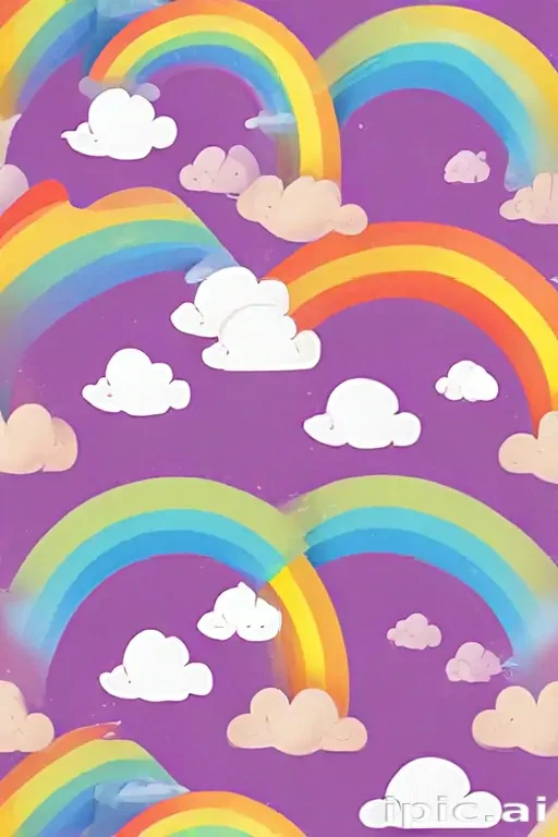 cute rainbow background