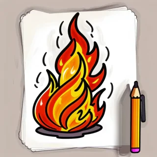 fire doodle