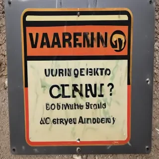 warning sign