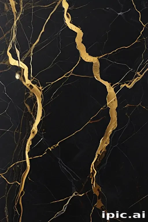 black and gold marble background