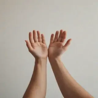 hands reaching