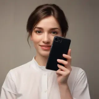 holding a phone