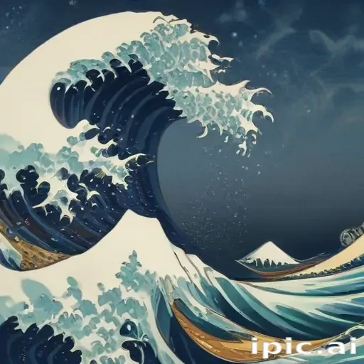 great wave wallpaper