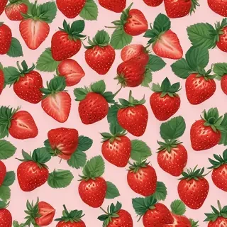 aesthetic strawberry wallpaper