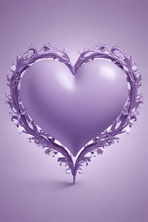 light purple heart wallpaper