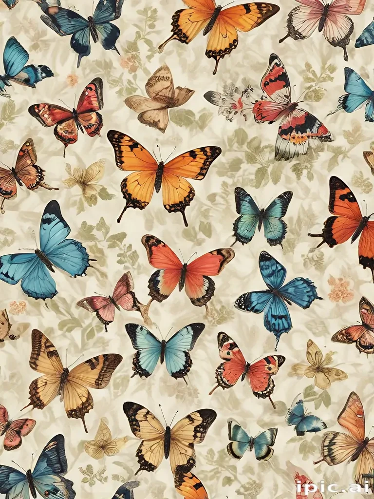 butterfly wall paper