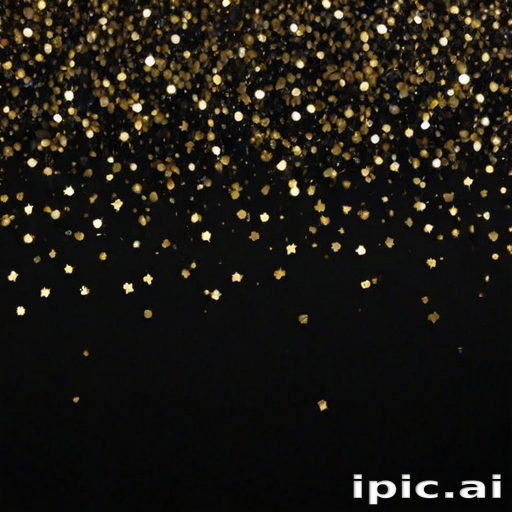 black background glitter