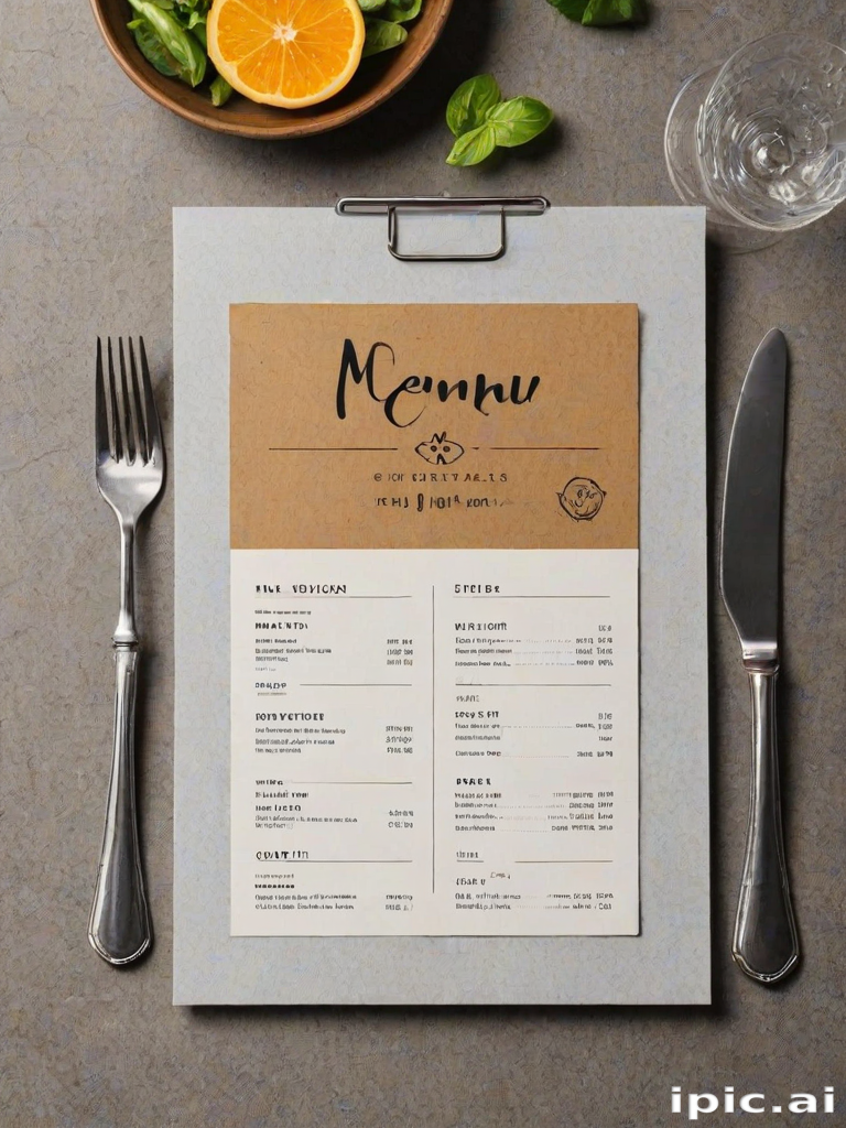 menu mockup free