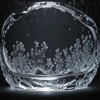 sparkling transparent