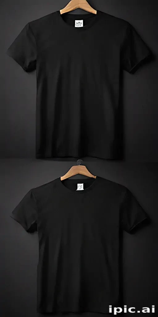 high resolution black t shirt template
