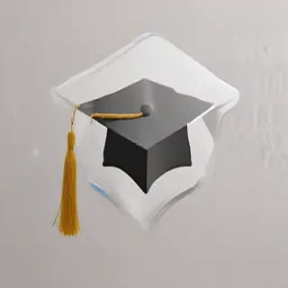 transparent graduation cap