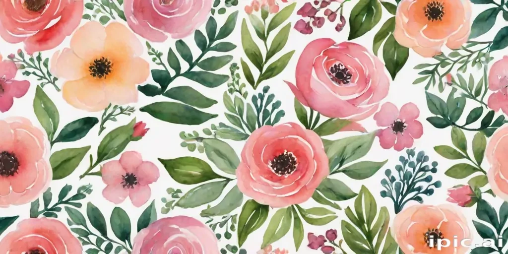 background watercolor flowers