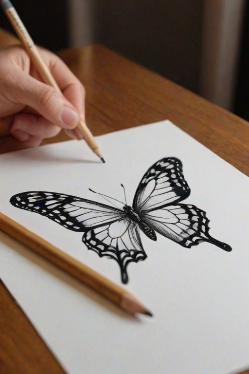 buttefly drawing