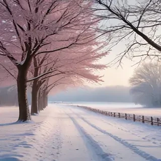 winter zoom background