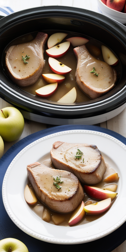 pork chops and apples in crockpot