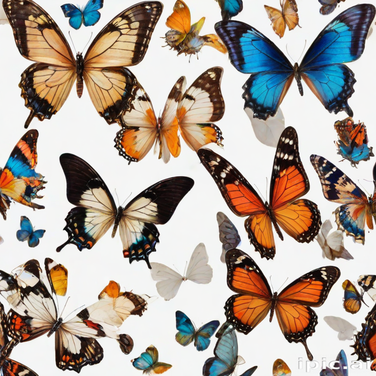 butterflies transparent background