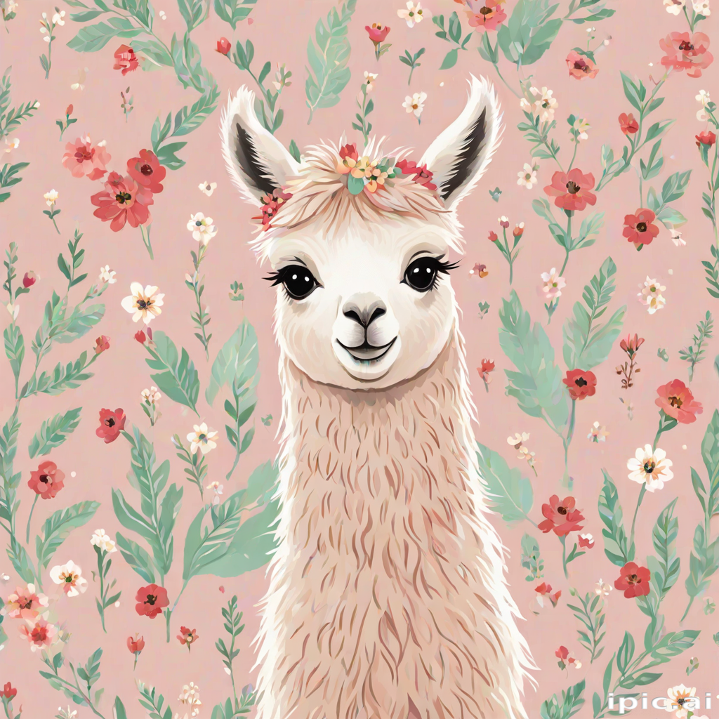 cute llama wallpaper