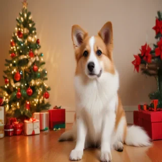 dog christmas backgrounds