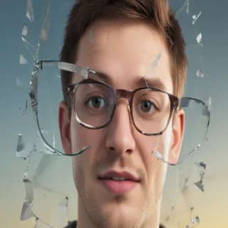 broken glasses png