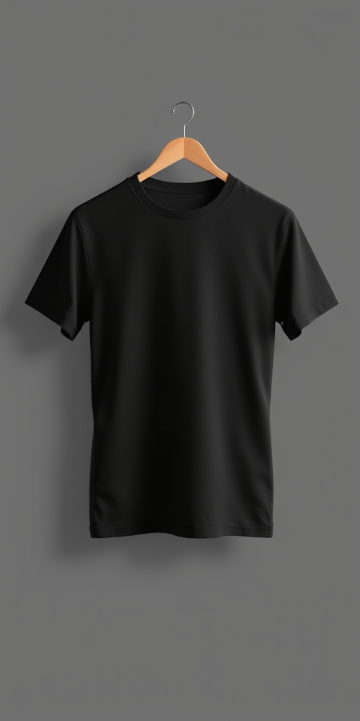 black t shirt mockup free